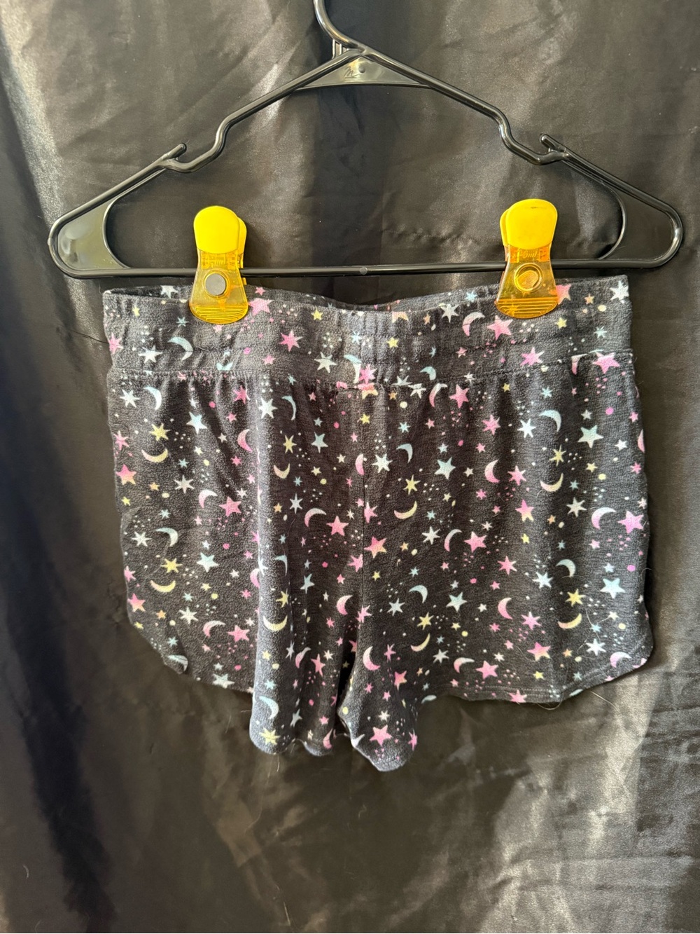 Kids Black Star & Moon Pajama Shorts